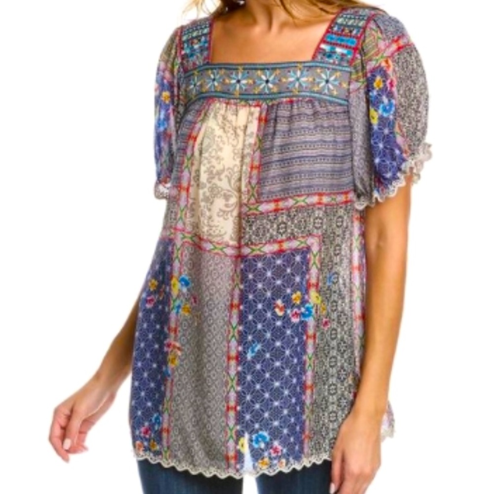 Johnny Was Peasant Blouse 3X NWOT